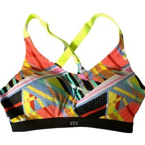 Victoria Secret (VSX) X-strap padded sport bra 34C